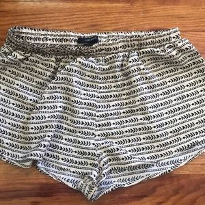 Tan and black shorts from forever 21